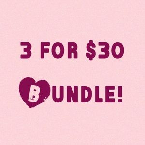 3 for $30 bundle on (almost) entire closet!